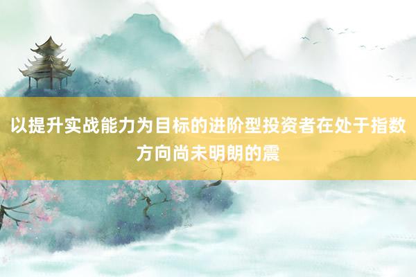 以提升实战能力为目标的进阶型投资者在处于指数方向尚未明朗的震
