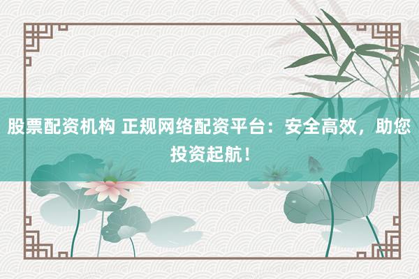 股票配资机构 正规网络配资平台：安全高效，助您投资起航！